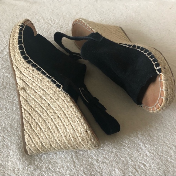 Toms suede slingback wedge black - Picture 4 of 7